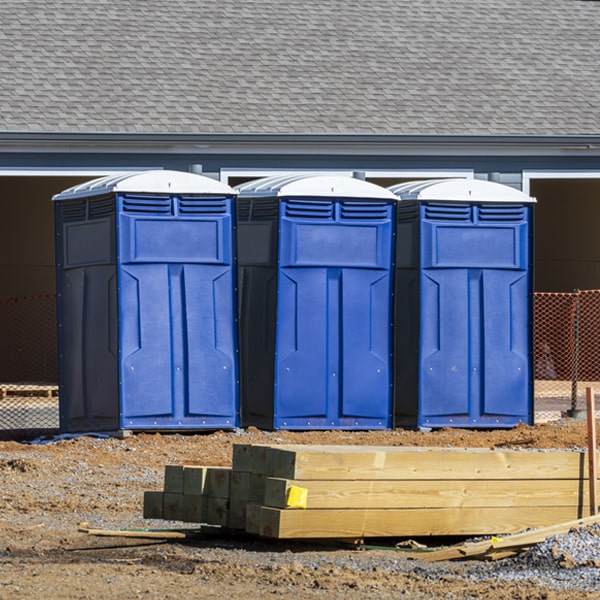 how often are the porta potties cleaned and serviced during a rental period in St Rose LA